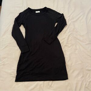 Lou & Grey Black Long Sleeve Sweater Dress Size XS
